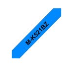 Brother M-K521B ruban d'étiquette Noir sur bleu