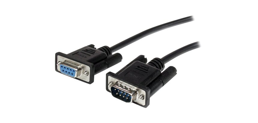 StarTech.com Câble série DB9 RS232 noir en liaison directe 2 m - M/F