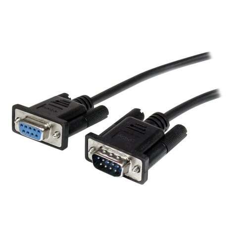 StarTech.com Câble série DB9 RS232 noir en liaison directe 2 m - M/F