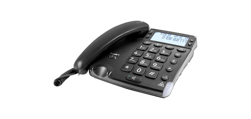 Doro Magna 4000 Téléphone analogique Identification de l'appelant Noir