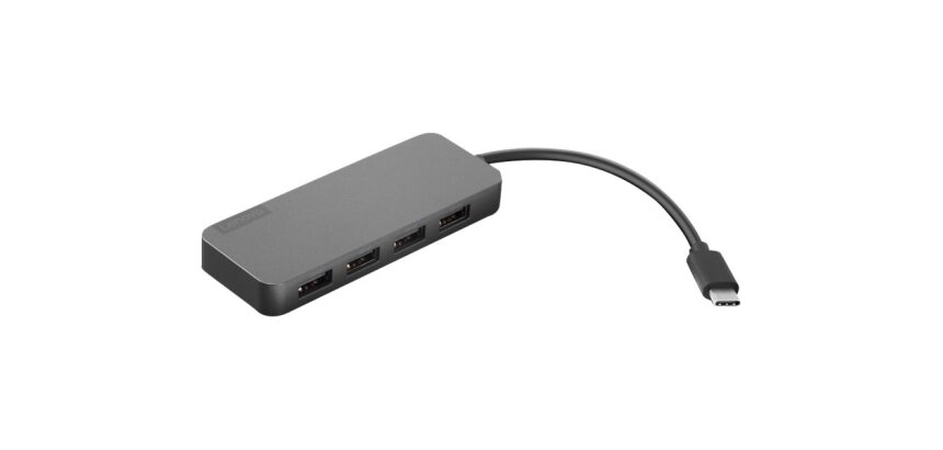 Lenovo 4X90X21427 station d'accueil USB 3.2 Gen 2 (3.1 Gen 2) Type-C Gris