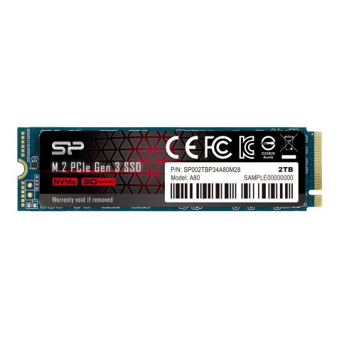 Silicon Power P34A80 2 To M.2 PCI Express 3.0 NVMe SLC