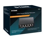 D-Link DGS-1005P/E commutateur réseau Non-géré Gigabit Ethernet (10/100/1000) Connexion Ethernet, supportant l'alimentation via ce port (PoE) Noir