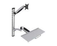 Support pour écran LCD/LED, avec porte-clavier