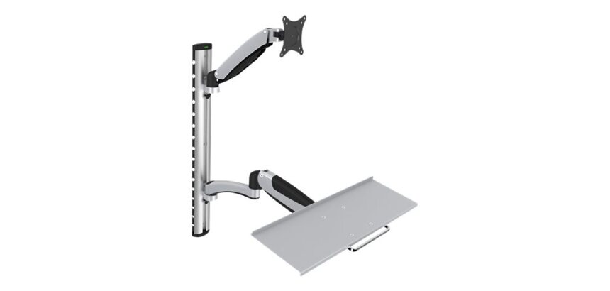 Support pour écran LCD/LED, avec porte-clavier