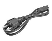 StarTech.com Cordon d'alimentation en trèfle Schuko CEE7 vers C5 de 1m pour ordinateur portable - M/F - Noir