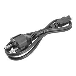 StarTech.com Cordon d'alimentation en trèfle Schuko CEE7 vers IEC 320 C5  (tripolaire) pour ordinateur portable - M/F - Noir