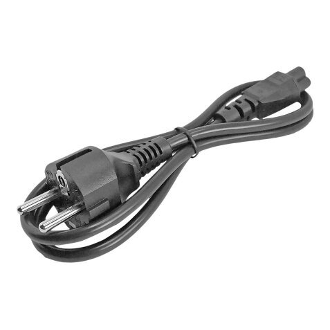 StarTech.com Cordon d'alimentation en trèfle Schuko CEE7 vers C5 de 1m pour ordinateur portable - M/F - Noir