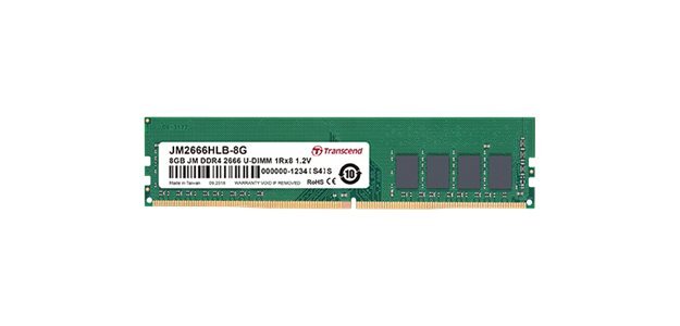 Transcend JetRam JM2666HLB-16G module de mémoire 16 Go 2 x 8 Go DDR4 288-pin DIMM