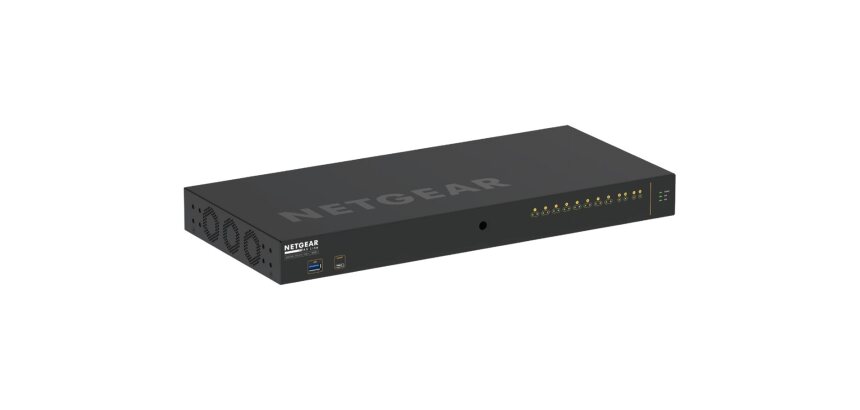 NETGEAR GSM4212PX Géré L2/L3 Gigabit Ethernet (10/100/1000) Connexion Ethernet, supportant l'alimentation via ce port (PoE) 1U Noir