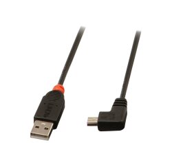 Lindy Câble USB 2.0 type A / mini-B coudé, 0.5m