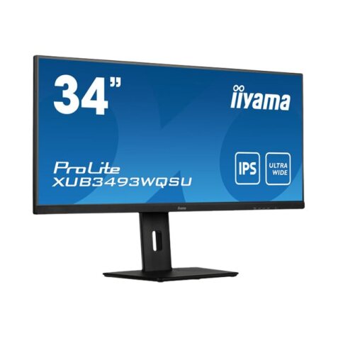 iiyama ProLite XUB3493WQSU-B5 écran plat de PC 86,4 cm (34") 3440 x 1440 pixels UltraWide Quad HD LED Noir