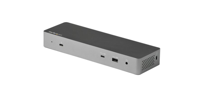 StarTech.com Station d'Accueil USB C pour Macbook Pro/Air-M1/M2/M3/M4, Compatible TB, HDMI/Port d'Affichage, Double 4K 60Hz/Simple 8K, Station d'Accueil pour PC USB-C, 96W Power Delivery, USB 10Gbps