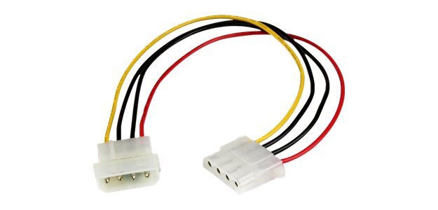 StarTech.com Câble d'extension alimentation LP4 de 30 cm - Rallonge de câble LP4 - Mâle vers femelle