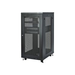 StarTech.com Armoire Rack Serveur 24U à 4 Montants, Armoire Verrouillable 19" pour Ordinateur/AV/Équipement IT, Rack Réseau pour Bureau/Domicile avec Roulettes et Rails de Montage Ajustables