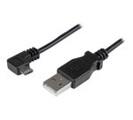 StarTech.com Câble USB vers Micro USB coudé à angle droit de 50 cm - 0,25 mm² - M/M - Noir