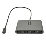 StarTech.com Adaptateur USB C vers Quad HDMI, Convertisseur de Moniteur USB-C vers 4x HDMI pour Windows (pas de support pour macOS/ChromeOS/Linux) - TAA