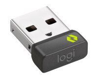 Logitech Lift for Business - vertikale Maus - Bluetooth, 2.4 GHz - Graphite