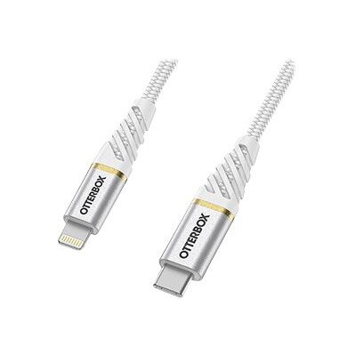 OtterBox Premium Cable USB C-Lightning 1M USB-PD, Cloud Sky White