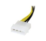 StarTech.com Câble adaptateur d'alimentation LP4 vers carte vidéo Express PCI 8 broches de 15 cm