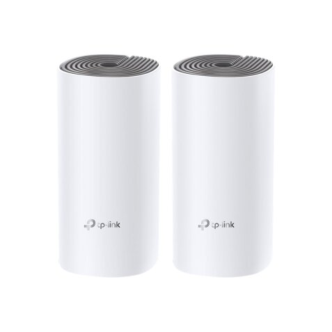 TP-Link Deco E4 (2-pack) Bi-bande (2,4 GHz / 5 GHz) Wi-Fi 5 (802.11ac) Blanc, Gris Interne