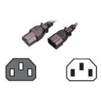 MCL Cable Electric male/female 5m Noir Coupleur C14 Coupleur C13