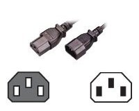 MCL Cable Electric male/female 3m Noir Coupleur C14 Coupleur C13