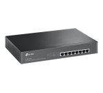TP-Link TL-SG1008MP Non-géré Gigabit Ethernet (10/100/1000) Connexion Ethernet, supportant l'alimentation via ce port (PoE) 1U Noir