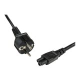 StarTech.com Câble d'Alimentation en Trèfle (PC Portable) 2 m - Schuko CEE7 vers IEC 320 C5 (Tripolaire)