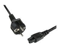 StarTech.com Câble d'Alimentation en Trèfle (PC Portable) 2 m - Schuko CEE7 vers IEC 320 C5 (Tripolaire)