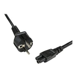 StarTech.com Câble d'Alimentation en Trèfle (PC Portable) 2 m - Schuko CEE7 vers IEC 320 C5 (Tripolaire)