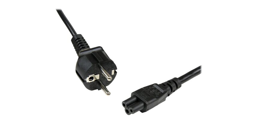 StarTech.com Câble d'Alimentation en Trèfle (PC Portable) 2 m - Schuko CEE7 vers IEC 320 C5 (Tripolaire)