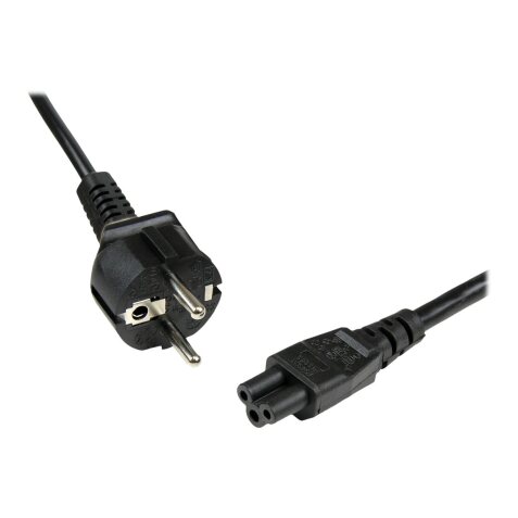 StarTech.com Câble d'Alimentation en Trèfle (PC Portable) 2 m - Schuko CEE7 vers IEC 320 C5 (Tripolaire)