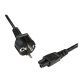StarTech.com Câble d'Alimentation en Trèfle (PC Portable) 2 m - Schuko CEE7 vers IEC 320 C5 (Tripolaire)