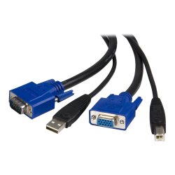 StarTech.com Câble pour switch KVM USB VGA de 3 m