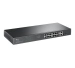 TP-Link TL-SG1218MP commutateur réseau Non-géré Gigabit Ethernet (10/100/1000) Connexion Ethernet, supportant l'alimentation via ce port (PoE) 1U Noir