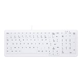 CHERRY AK-C7000 clavier Médical USB AZERTY Français Blanc