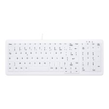 CHERRY AK-C7000 clavier Médical USB AZERTY Français Blanc