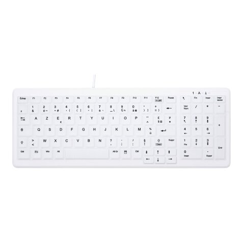 CHERRY AK-C7000 clavier Médical USB AZERTY Français Blanc