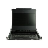 StarTech.com Console KVM à Montage en Rack à Deux Rails HD 1080p - Switch/Console KVM HD VGA à Port Unique - Écran LCD à Montage en Rack/Console Montée en Rack - Tiroir de Rack Serveur