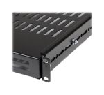 StarTech.com Étagère Réglable et Ventilée pour Montage en Rack Serveur 1U - 80 kg - Profondeur de Montage Réglable de 49,5 à 96,5cm Plateau Universel pour rack d'équipement AV/réseau 19" - Profondeur 69,8 cm