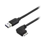 StarTech.com Câble Micro USB 3.0 slim - USB-A vers Micro-B à angle droit de 1 m - M/M