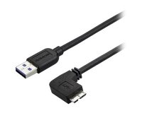 StarTech.com Câble Micro USB 3.0 slim - USB-A vers Micro-B à angle droit de 1 m - M/M