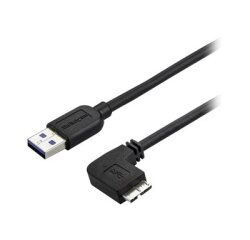 StarTech.com Câble Micro USB 3.0 slim - USB-A vers Micro-B à angle droit de 1 m - M/M