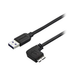 StarTech.com Câble Micro USB 3.0 slim - USB-A vers Micro-B à angle droit de 1 m - M/M