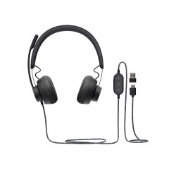 Logitech 981-000870 casque Avec fil Arceau Appels/Musique USB Type-C Graphite