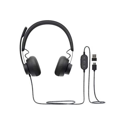 Logitech Zone Casque Avec fil Arceau Appels/Musique USB Type-C Graphite