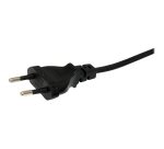 StarTech.com Cordon d'alimentation bipolaire standard EU vers C7 de 1m pour ordinateur portable - M/F - Noir