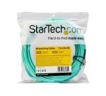 StarTech.com Câble Fibre Optique Multimode de 15m LC/UPC à LC/UPC OM3, Fibre Full Duplex 50/125µm Zipcord, Réseaux 100G, LOMMF/VCSEL, <0.3dB Faible Perte d'Insertion, Cordon de Raccordement Fibre LSZH