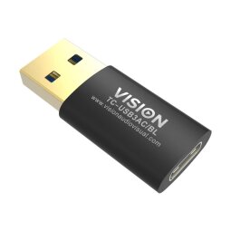 Vision TC-USB3AC/BL changeur de genre de câble Noir